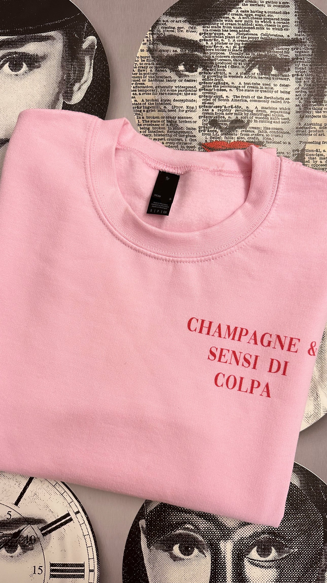 felpa rosa champagne e sensi di colpa